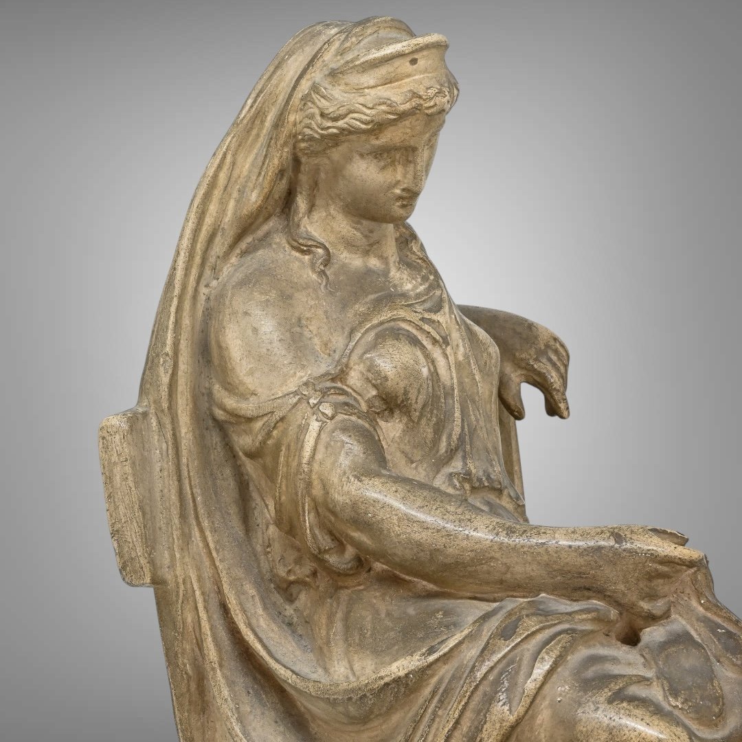 Figura di Donna in Stile Neoclassico - Italia XIX Secolo-photo-2